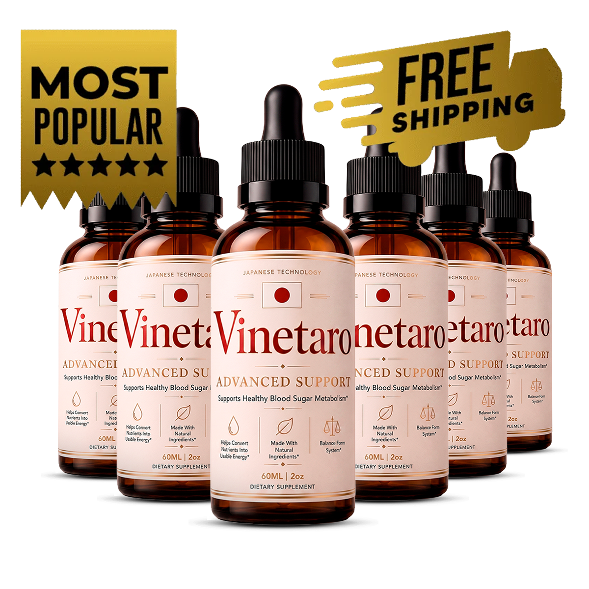 Vinetaro liquid drop bottles